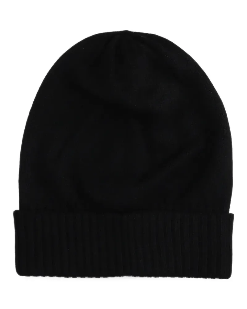 Yohji Yamamoto ribbed-knit beanie hat - Schwarz Schwarz