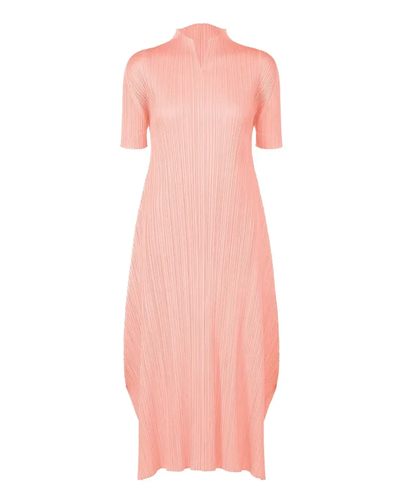 Issey Miyake A-Linien-Kleid mit Falten - Rosa Rosa