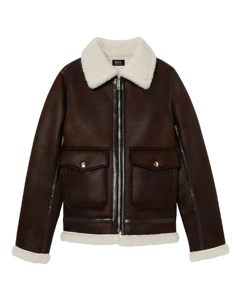 A.P.C. Langärmelige Jacke - Braun Braun