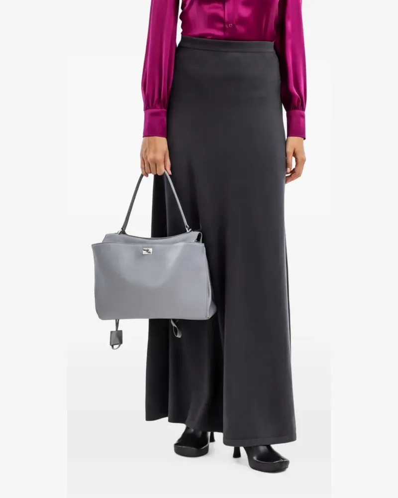 Balenciaga high-waisted maxi skirt - Grau Grau
