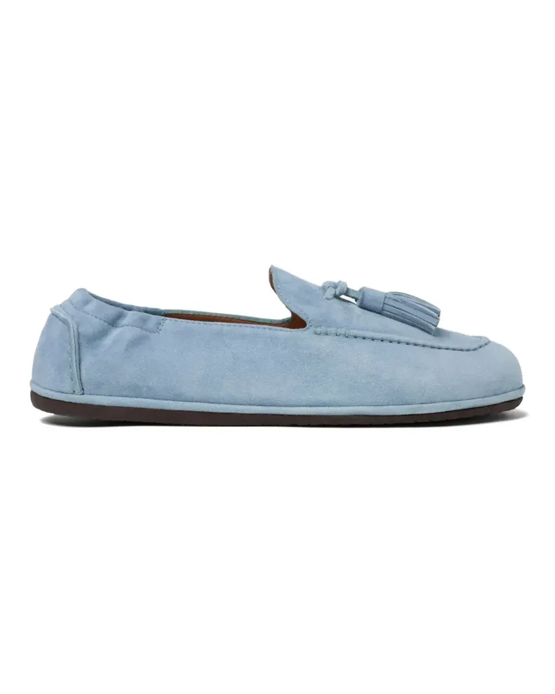Scarosso Anais tassels suede loafers - Blau Blau