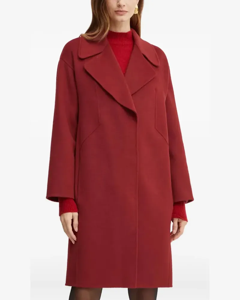 Luisa Spagnoli notched-lapel coat - Rot Rot