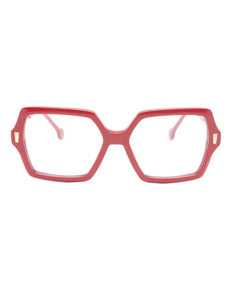 Kyme Audrey geometric-frame glasses - Rot Rot