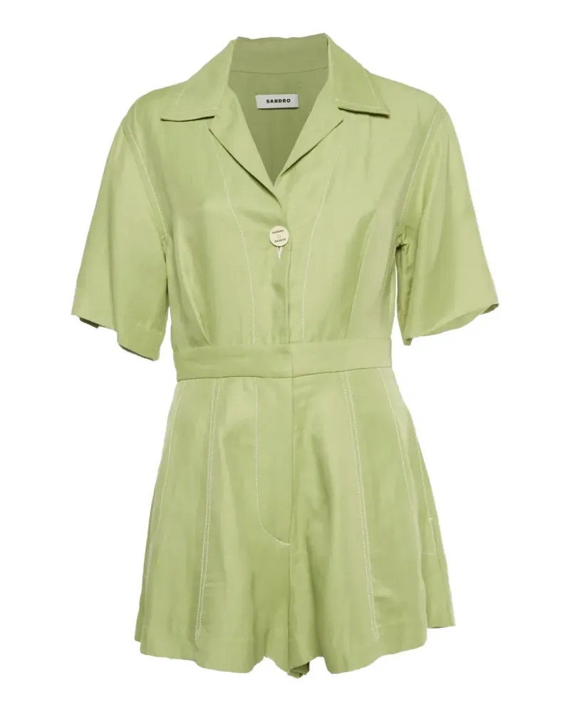 Sandro short-sleeve playsuit - Grün Grün
