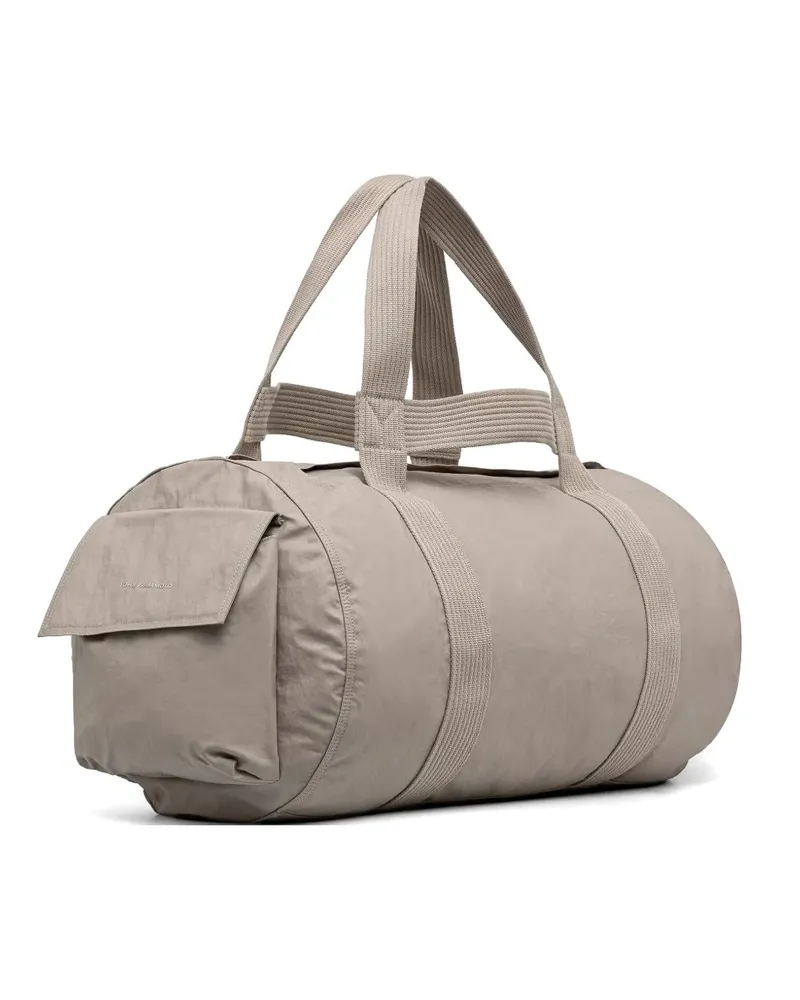Y-3 logo-print holdall bag - Nude Nude