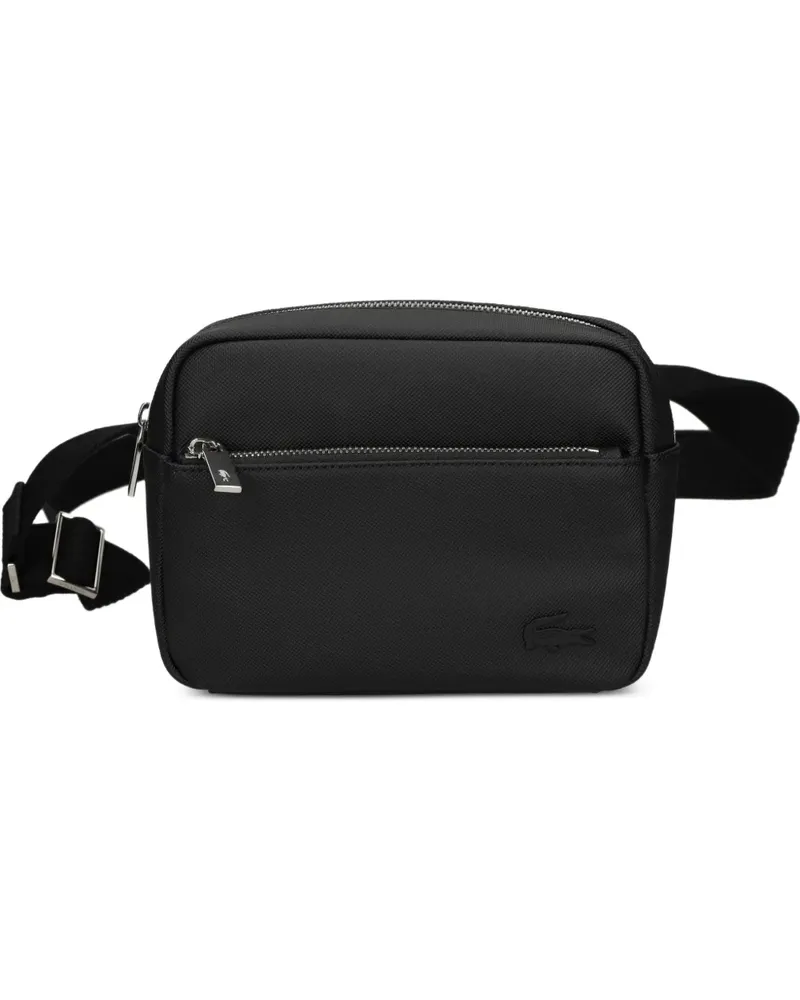 Lacoste Kuriertasche mit Logo-Patch - Schwarz Schwarz