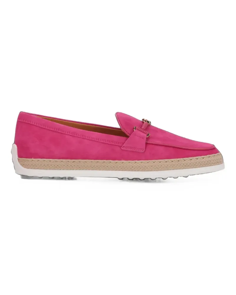 TOD'S Loafer mit geflochtener Sohle - Rosa Rosa