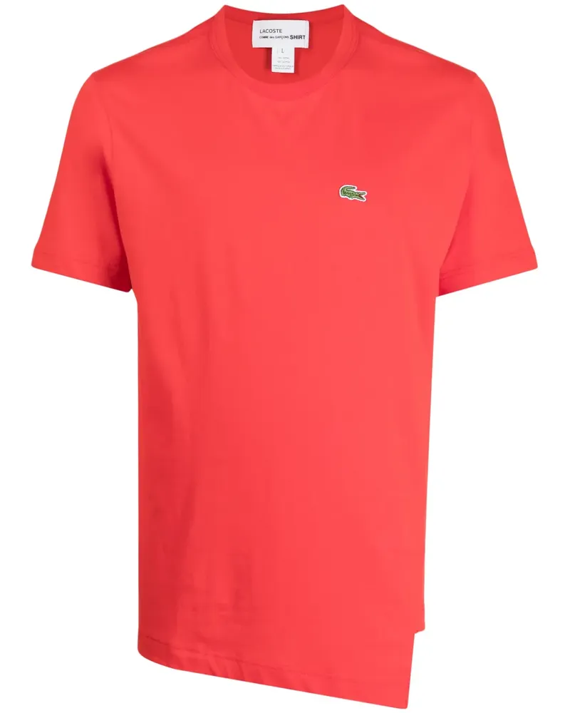 Comme des Garçons x Lacoste Asymmetrisches Hemd - Rot Rot