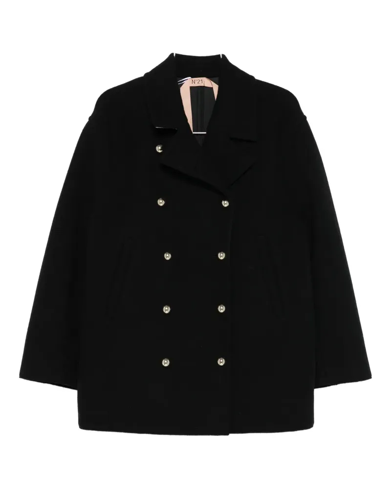 N° 21 double-breasted coat - Schwarz Schwarz