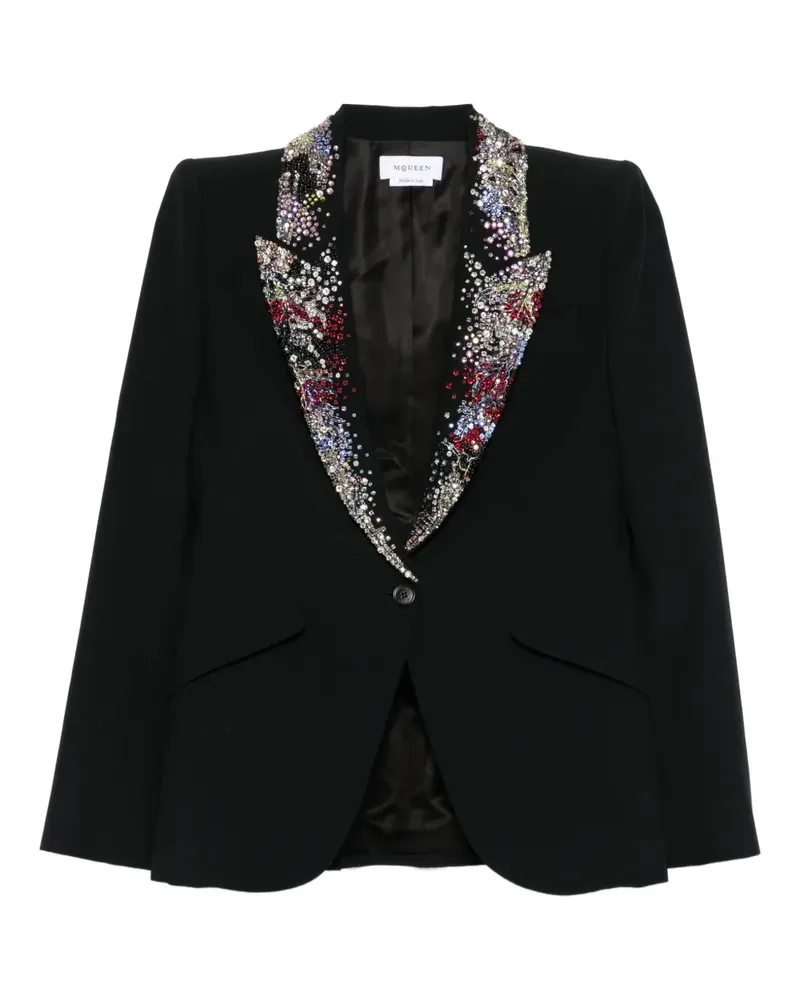 Alexander McQueen Blazer mit Gürtel - Schwarz Schwarz