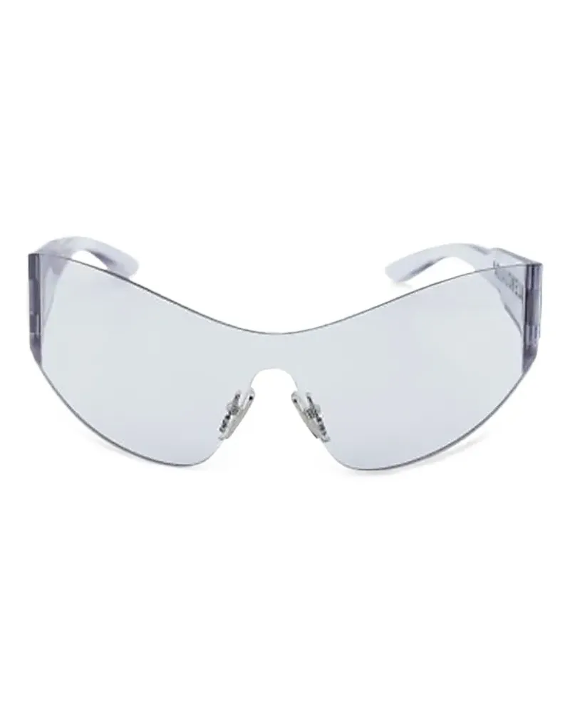 Balenciaga rimless sunglasses - Weiß Weiß