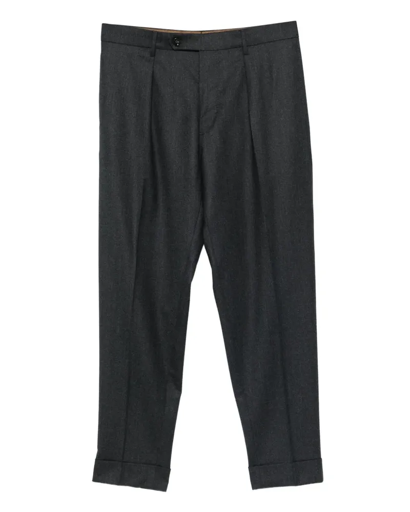 Berwich Chiaia pleated trousers - Grau Grau