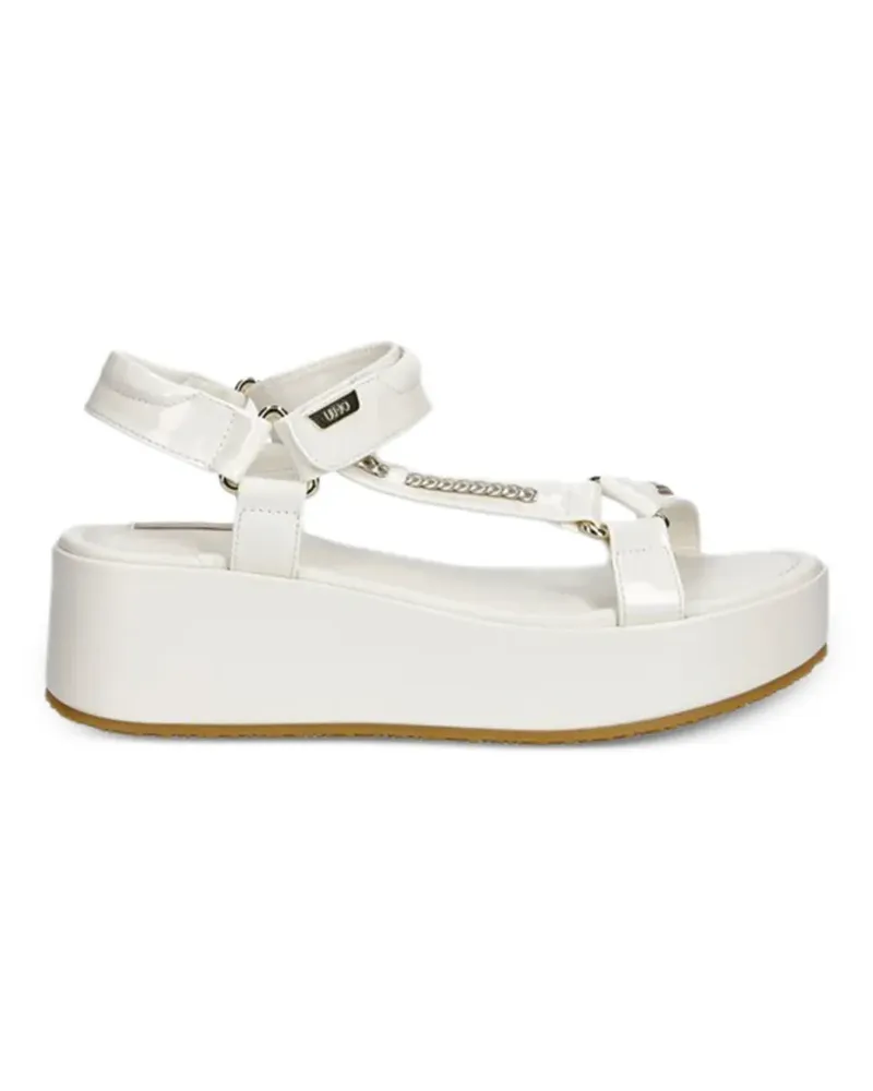Liu Jo chain-embellishment sandals - Weiß Weiß