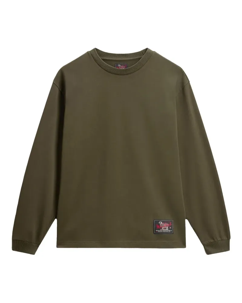 Woolrich Sweatshirt mit Logo-Patch - Grün Grün