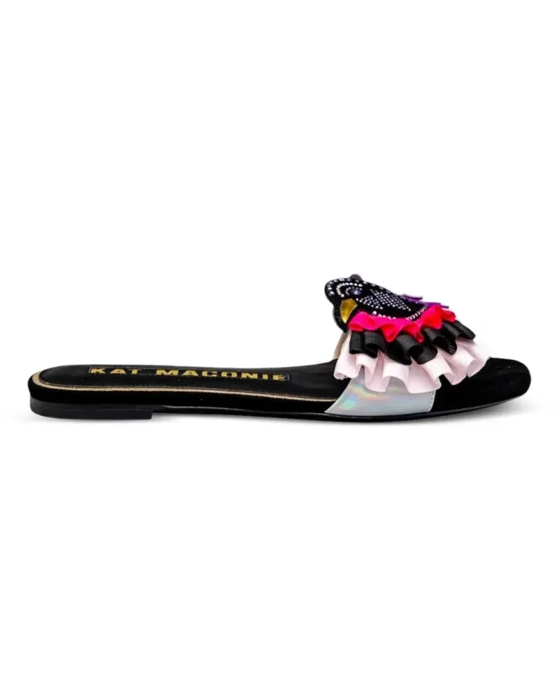 Kat Maconie Sandalen mit Rüschen - Schwarz Schwarz