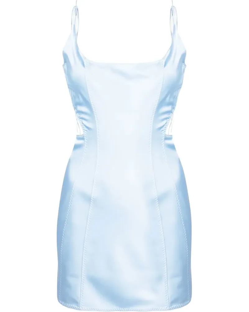 Anna October Minikleid mit offenem Rücken - Blau Blau