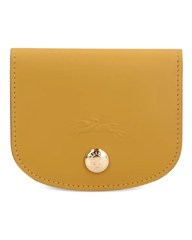 Longchamp Épure logo-embossed card holder - Braun Braun