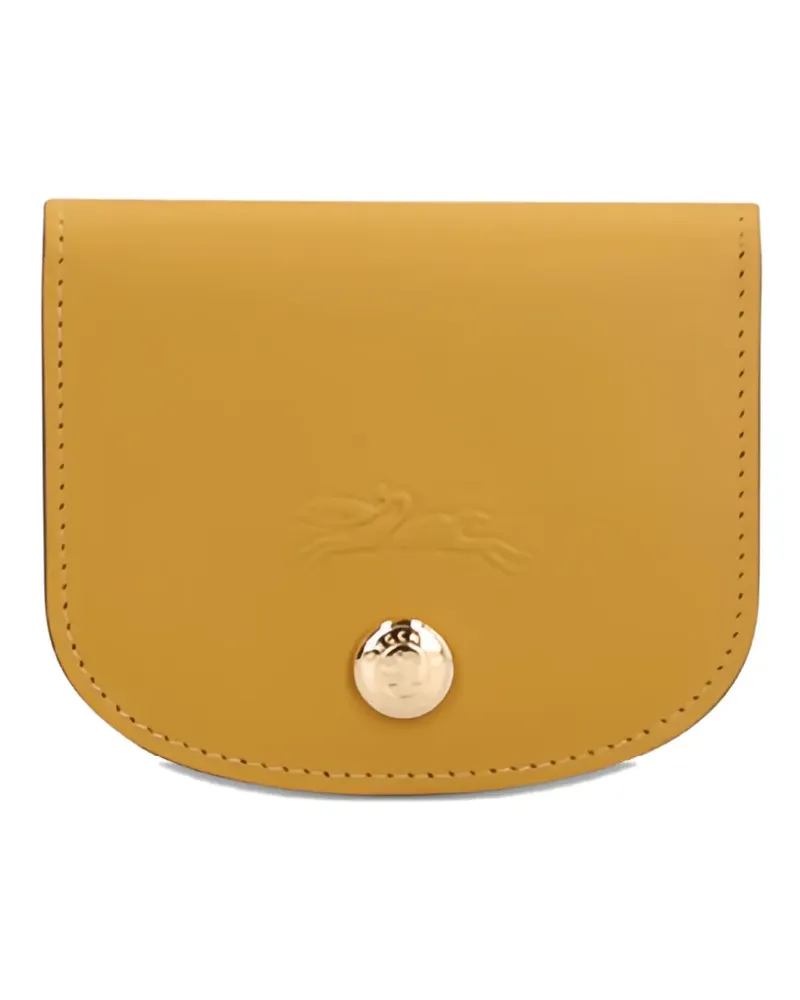 Longchamp Épure logo-embossed card holder - Braun Braun