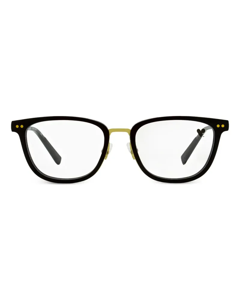 SHINOLA Runde Brille mit Nieten - Schwarz Schwarz