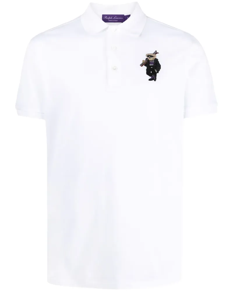 Ralph Lauren Poloshirt mit Polo Bear-Stickerei - Weiß Weiß