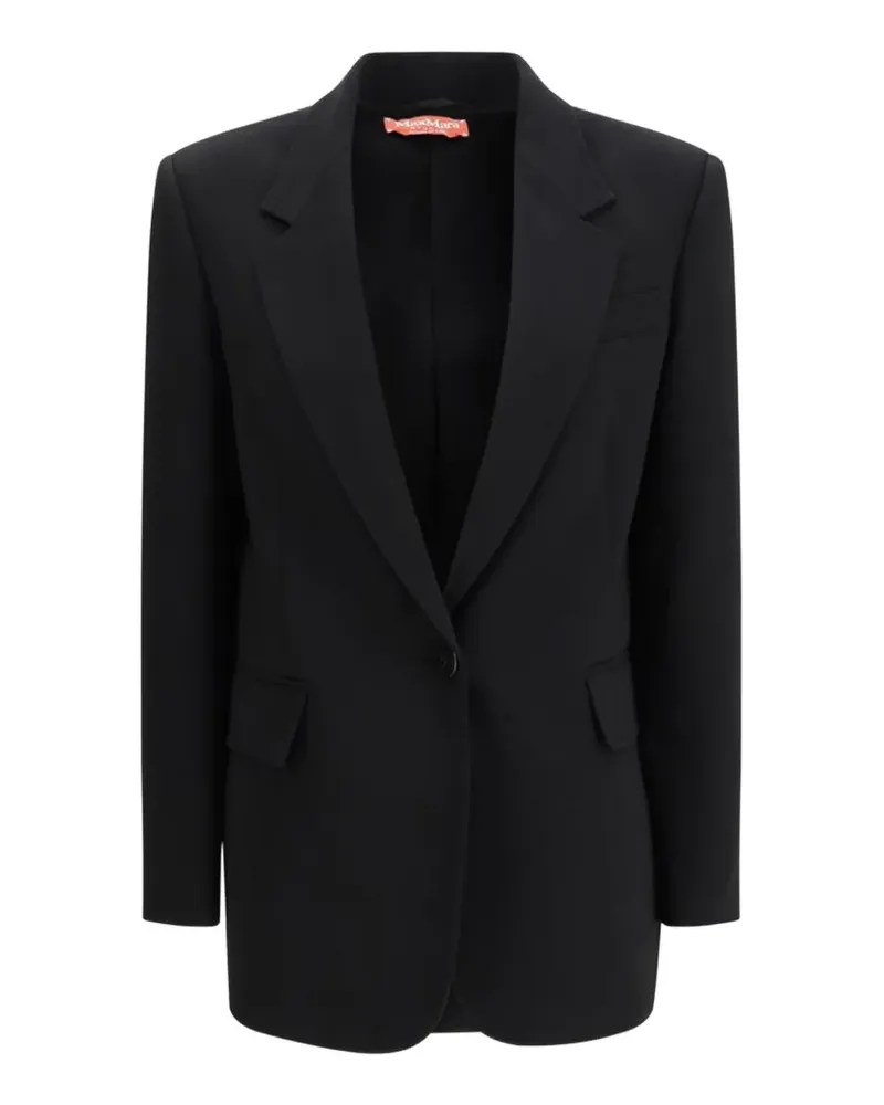 Max Mara single-breasted peak-lapel blazer - Schwarz Schwarz