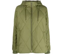 Gefütterte Kapuzenjacke - Grün