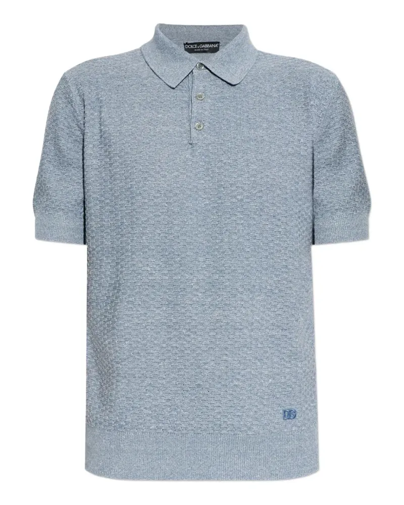 Dolce & Gabbana short-sleeve polo shirt - Blau Blau