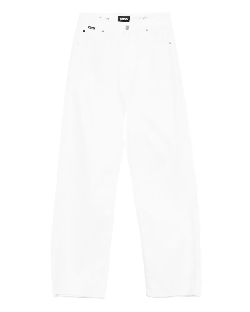 HUGO BOSS Jeans mit geradem Bein - Weiß Weiß