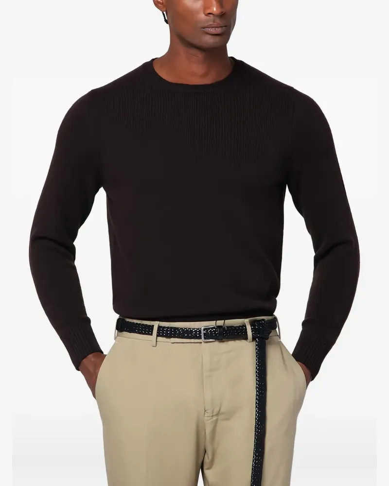Drumohr  Pullover mit rundem Ausschnitt - Schwarz Schwarz