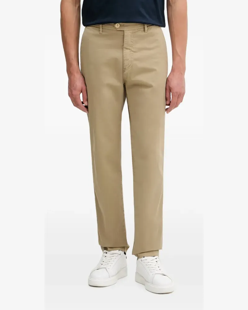 Aeronautica Militare flap-pocket straight-leg trousers - Nude Nude