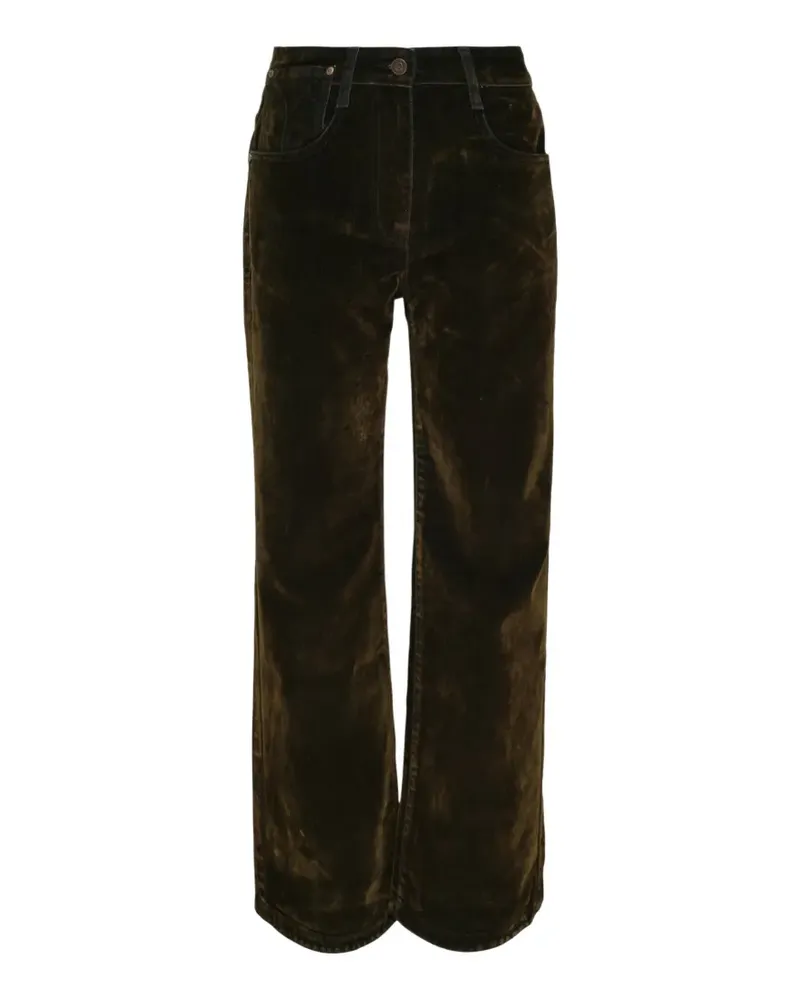 OPEN YY velvet curved jeans - Braun Braun