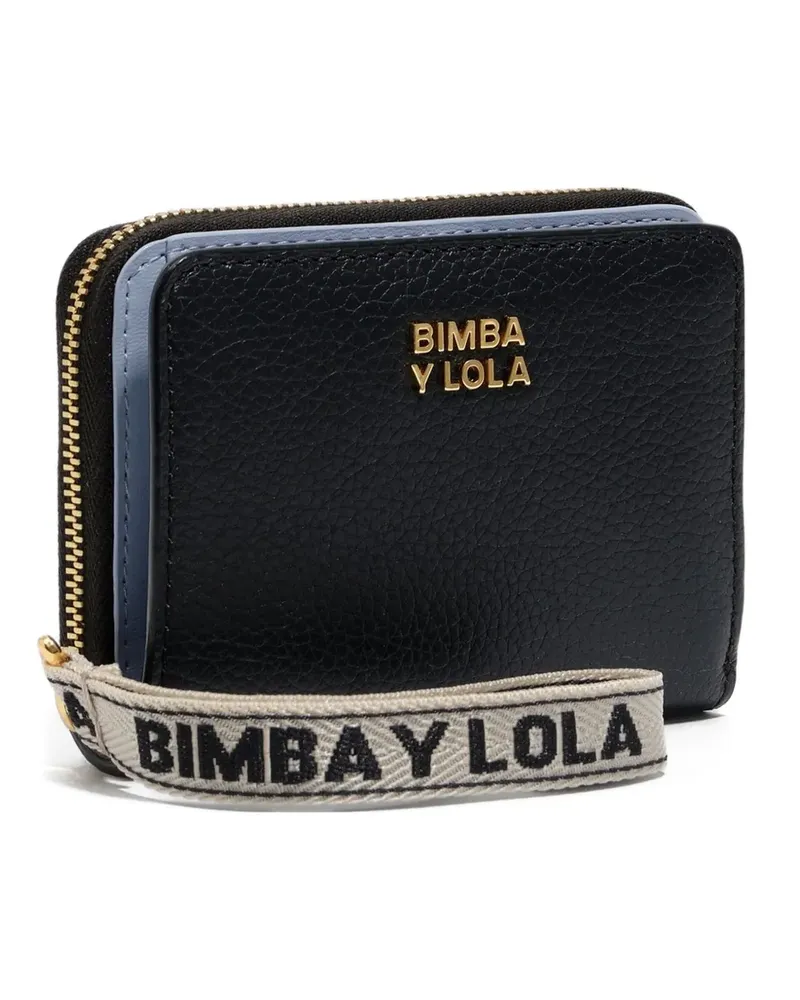 BIMBA Y LOLA zip-around leather wallet - Schwarz Schwarz