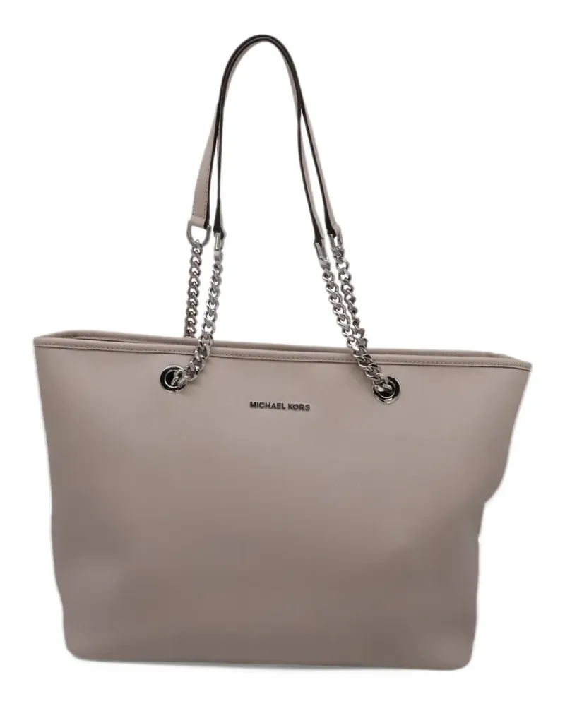 Michael Kors Jet Set chain-link tote bag - Nude Nude