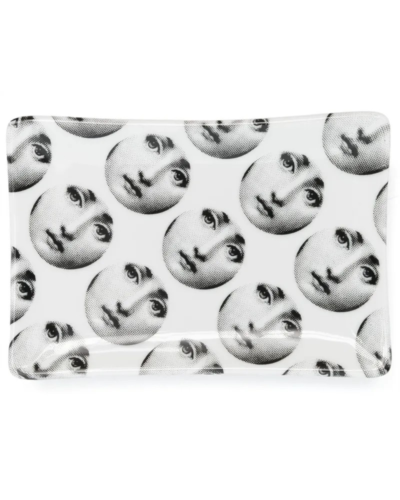 Fornasetti Tema e Variazioni n.197 Aschenbecher Weiß