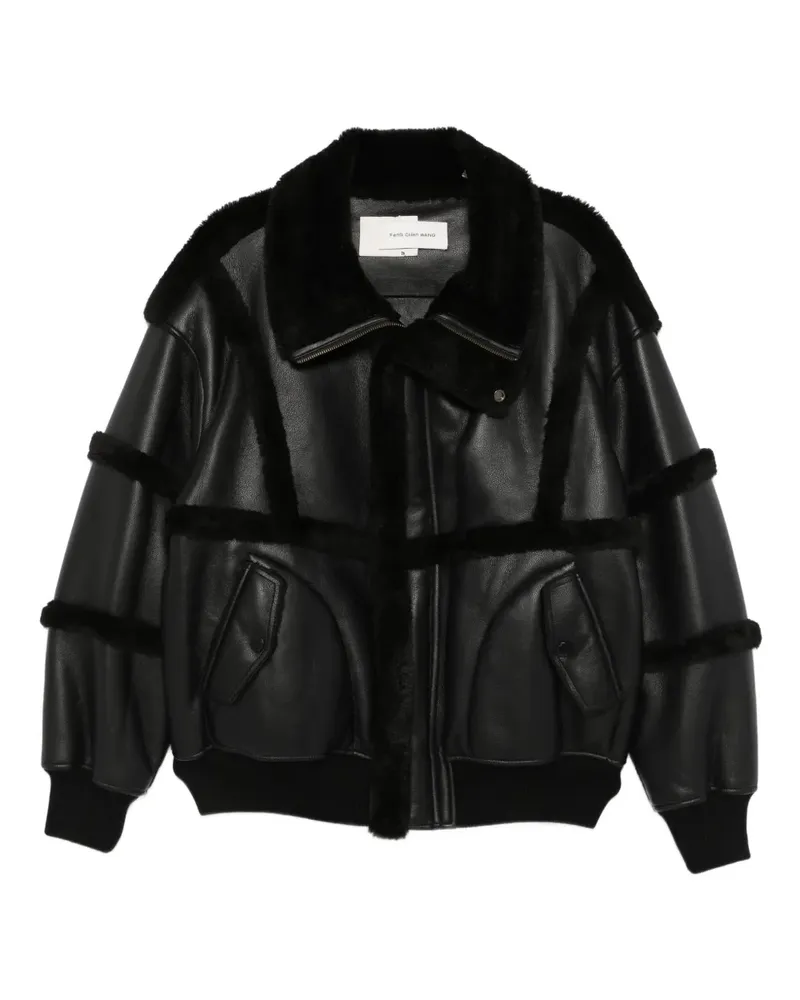 Feng Chen Wang reversible shearling jacket - Schwarz Schwarz