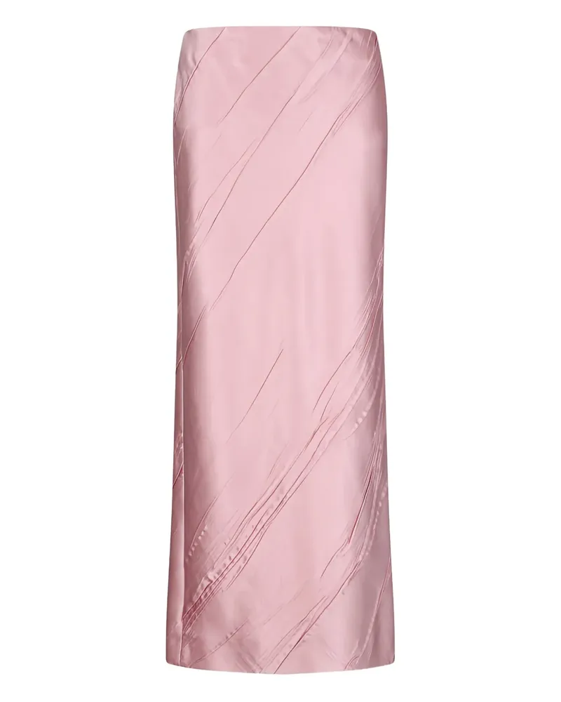 SPORTMAX Rock aus Satin - Rosa Rosa