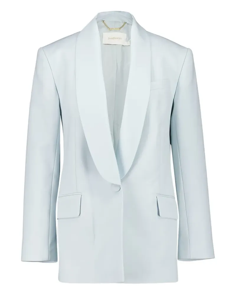 Zimmermann Einreihige Jacke mit Schalkragen - Blau Blau
