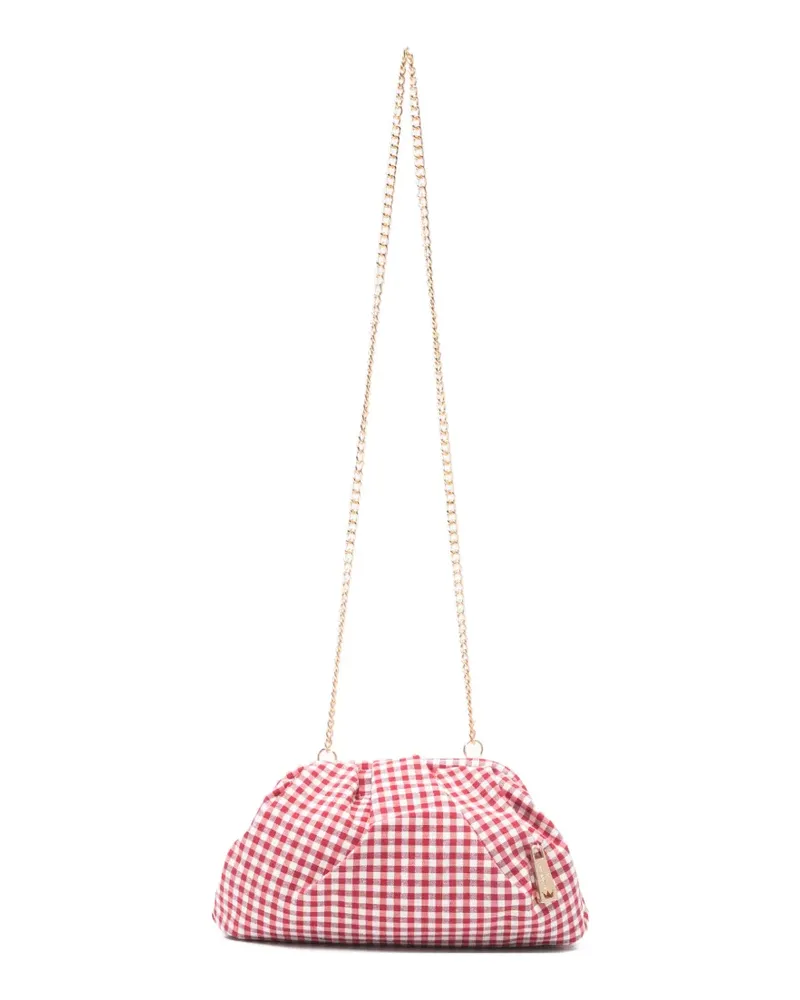 La Milanesa small Petunia gingham cross body bag - Rot Rot