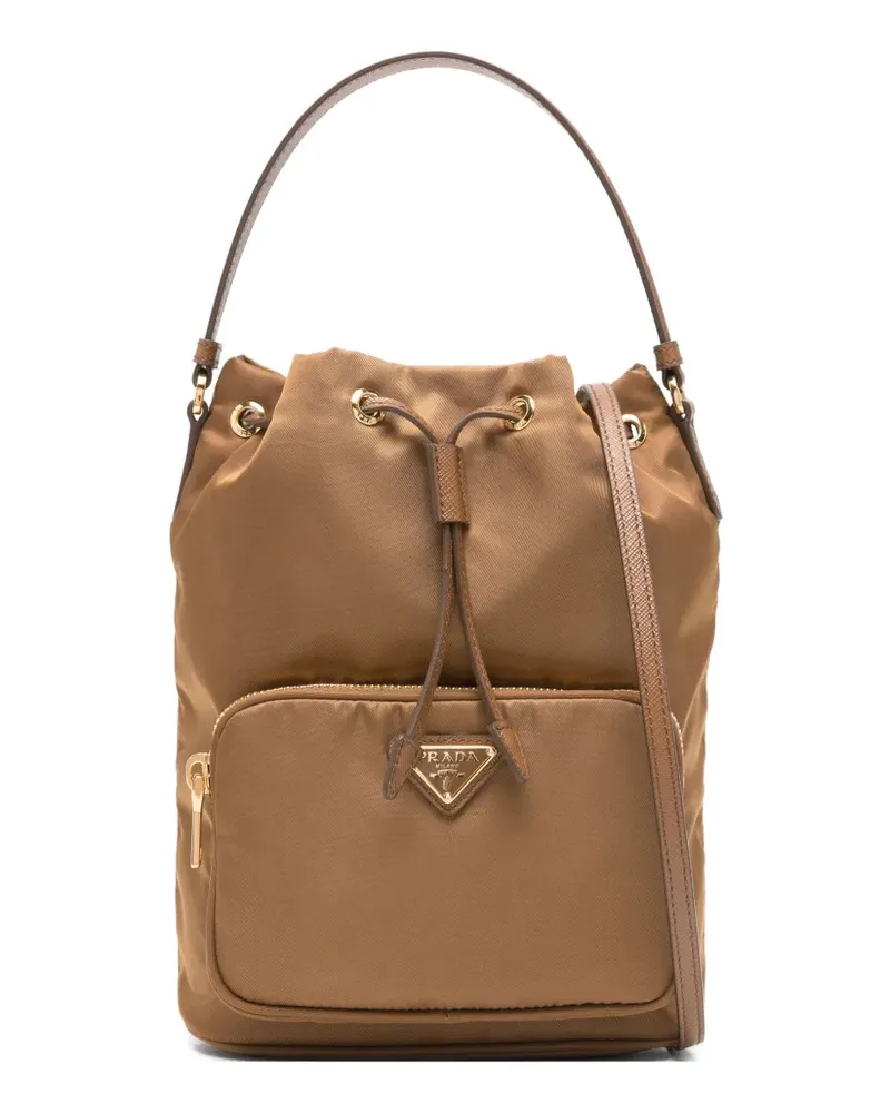 Prada drawstring pocket satchel - Braun Braun