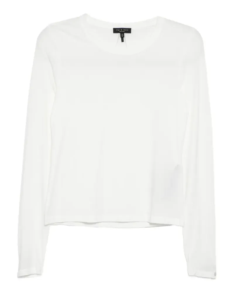 Rag & Bone Luca Langarmshirt - Weiß Weiß