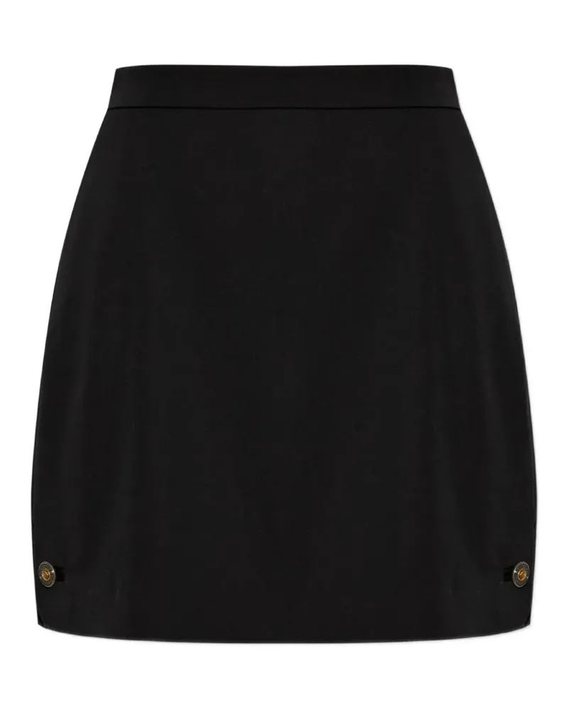 Versace Medusa-button wool mini skirt - Schwarz Schwarz