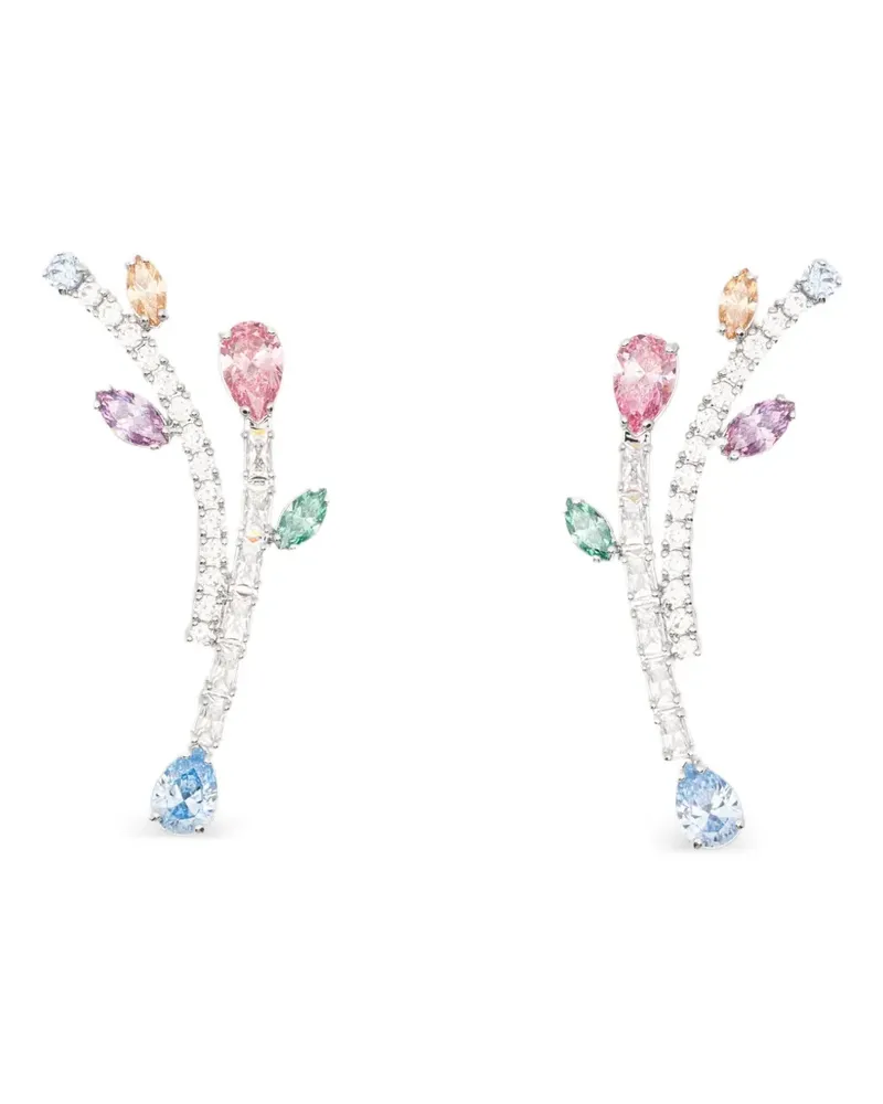 Swarovski x Ariana Grande drop-design earrings - Silber Silber