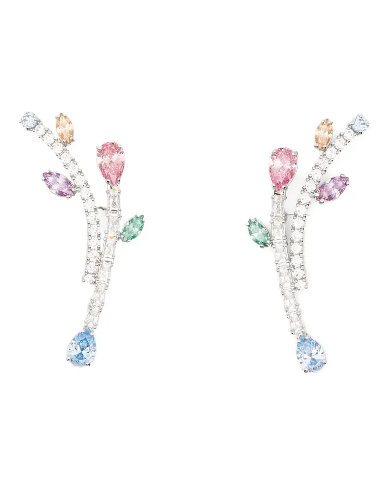 Swarovski x Ariana Grande drop-design earrings - Silber Silber