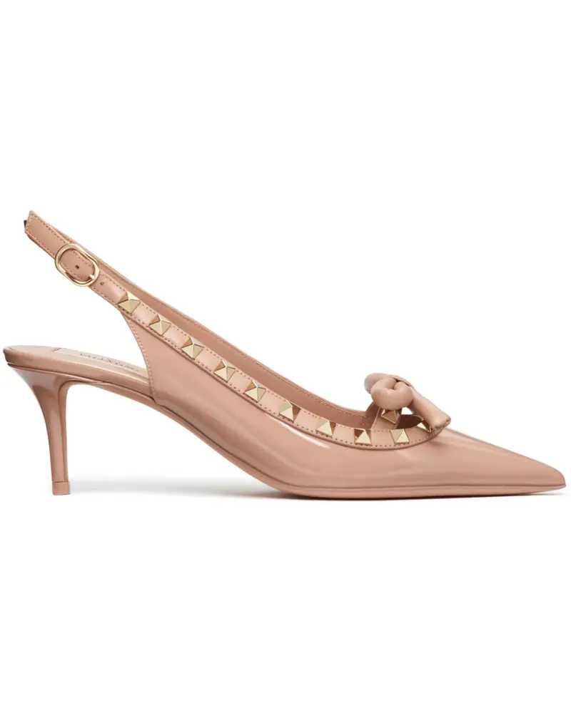 Valentino Garavani Rockstud Bow Slingback-Pumps 60mm - Rosa Rosa