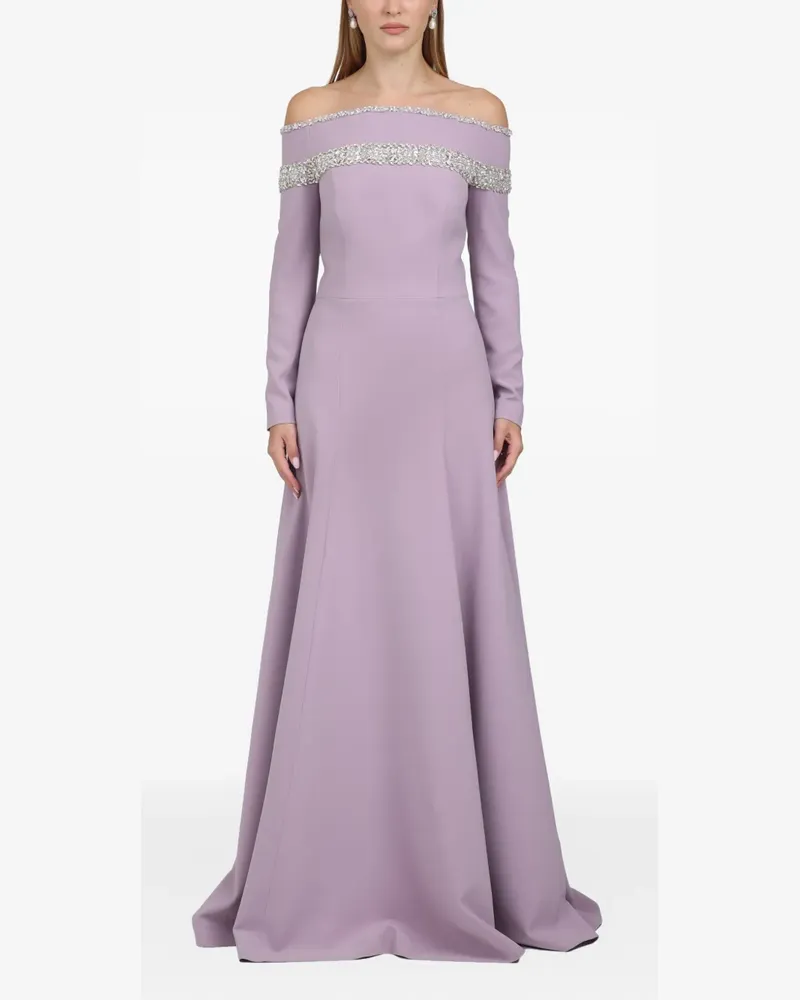 Dina Melwani off-shoulder maxi dress - Violett Violett