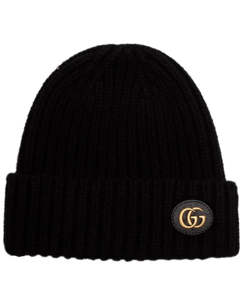 Gucci Beanie mit GG-Motiv - Schwarz Schwarz