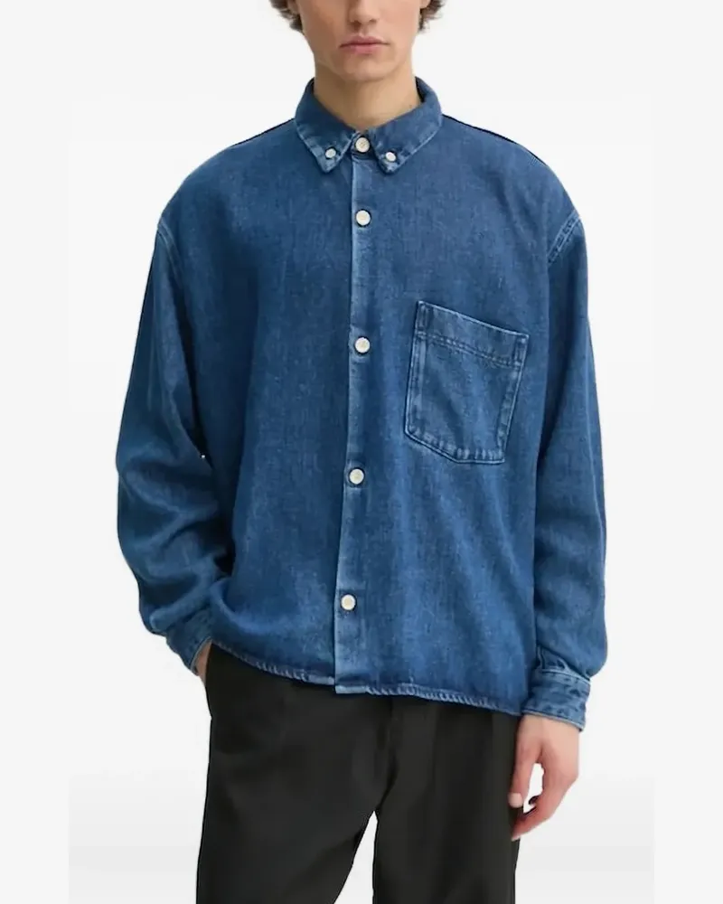 Won Hundred Klassisches Jeanshemd - Blau Blau