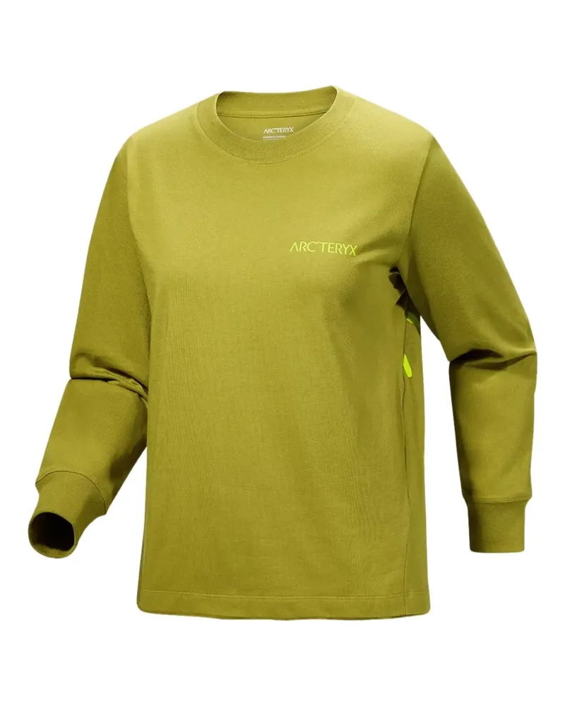 Arc'teryx Kragg Langarmshirt mit Vogel-Print - Grün Grün