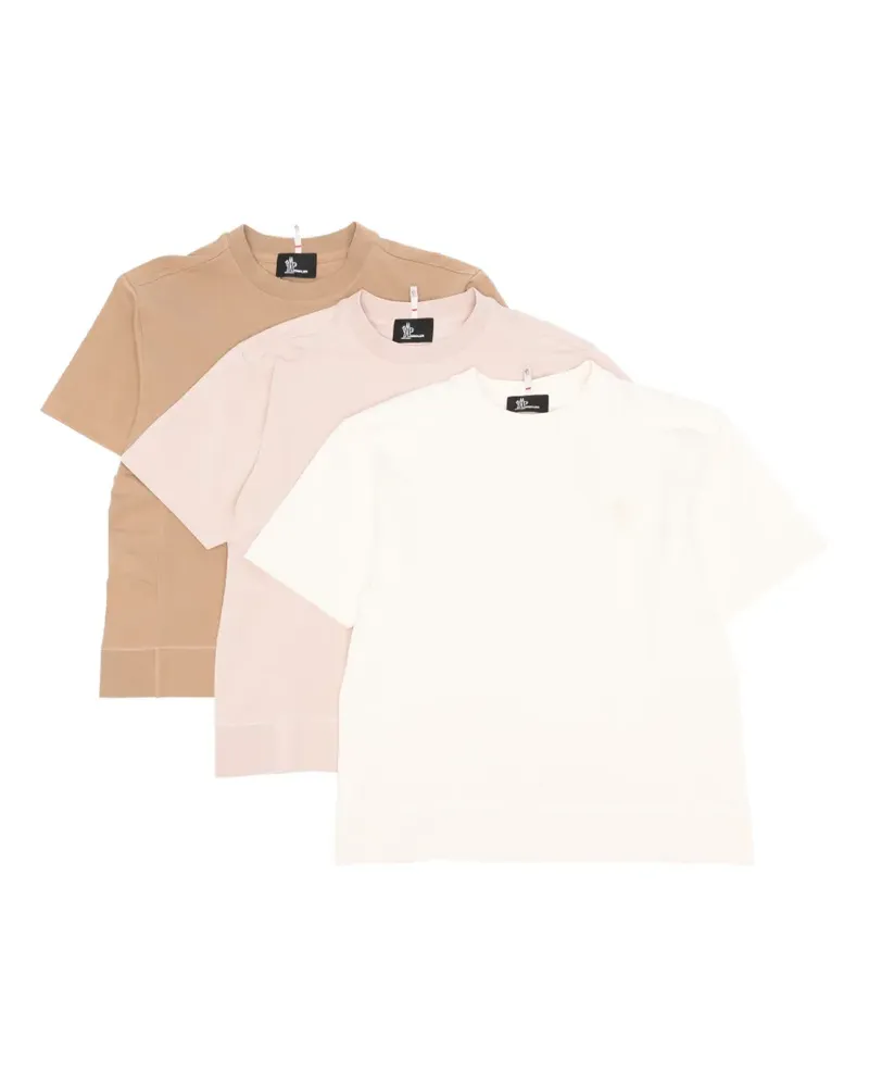 Moncler appliqué T-shirt - Nude Nude