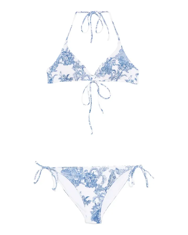 MC2 Saint Barth Toile de Jouy-print bikini - Weiß Weiß